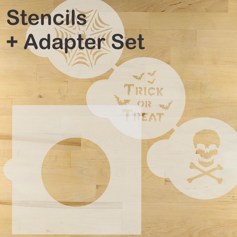 Mini Trick or Treat Round Cookie Stencil Set by Designer Stencils