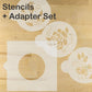 Roses Are Red Round Cookie Stencils by Designer Stencils