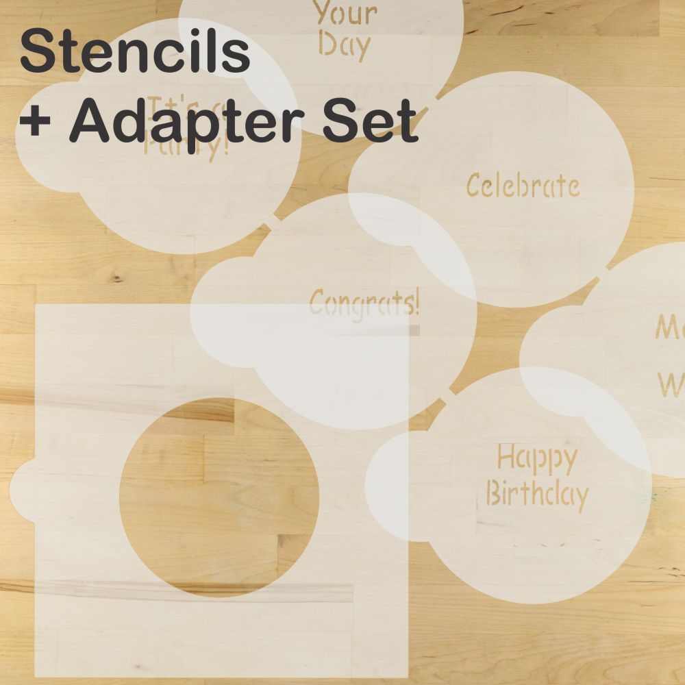 It's a Party Round Cookie Stencil Set by Designer Stencils