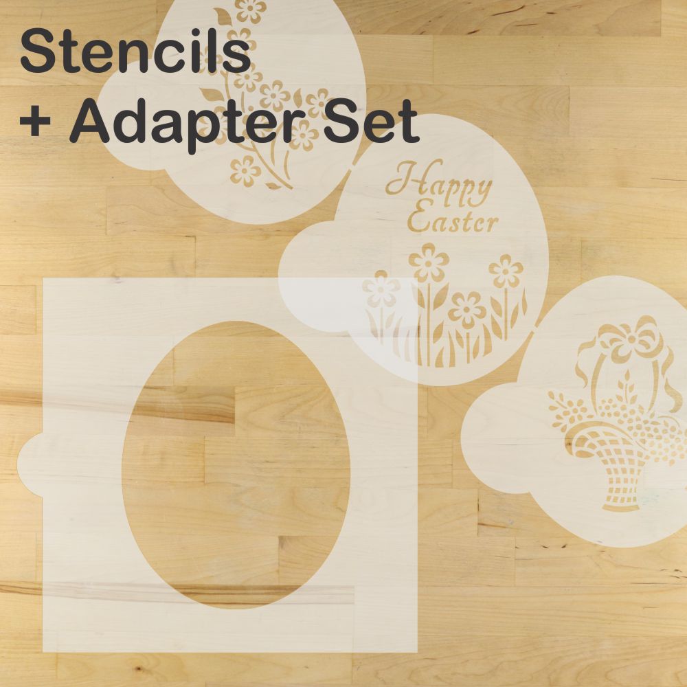 Easter Basket Egg Cookie Stencil Set by Designer Stencils