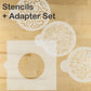 Whimsical Flower Round Cookie Stencil Set by Designer Stencils