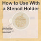 Modern Christmas Round Cookie Stencil Set by Designer Stencils