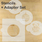 Modern Christmas Round Cookie Stencil Set by Designer Stencils
