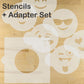 Emojis Round Cookie Stencil Set by Designer Stencils