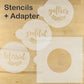 Grateful Blessed Gather Round Cookie Stencil Set by Designer Stencils