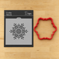 Retro Snowflake Cookie Stencil by Designer Stencils