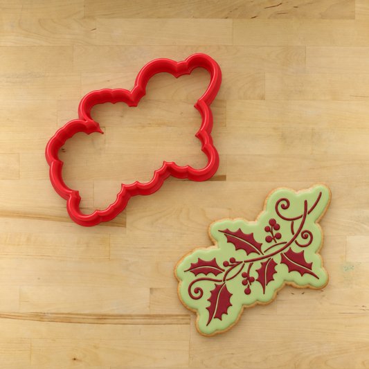 Holly Spray Cookie Stencil by Designer Stencils