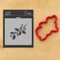 Holly Spray Cookie Stencil by Designer Stencils