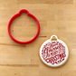 Merry Little Christmas Ornament Cookie Stencil by Designer Stencils
