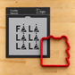 Fa La La Cookie Stencil by Designer Stencils