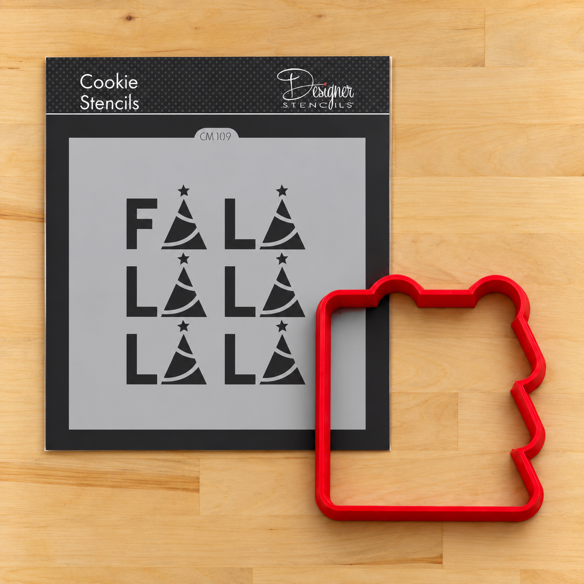 Fa La La Cookie Stencil by Designer Stencils
