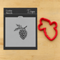 Pinecone Cookie Stencil by Designer Stencils