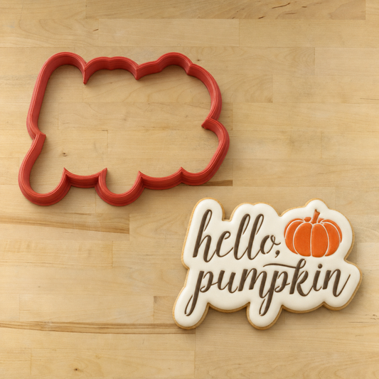 Hello Pumpkin Cookie Stencil By Designer Stencils