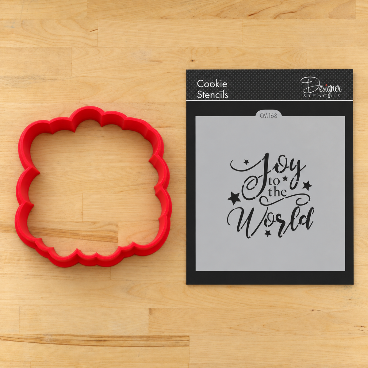 Joy To The World Cookie Stencil by Designer Stencils