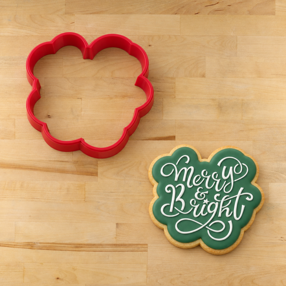 Merry and Bright Cookie Stencil by Designer Stencils