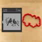 Cardinals on Branch Cookie Stencil by Designer Stencils