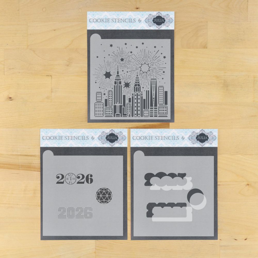 Ring in the New Year Dynamic Duos Cookie Stencil Set