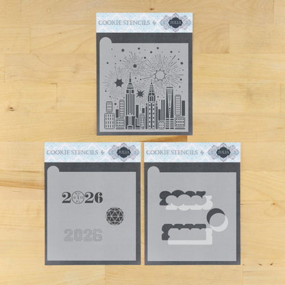 Ring in the New Year Dynamic Duos Cookie Stencil Set