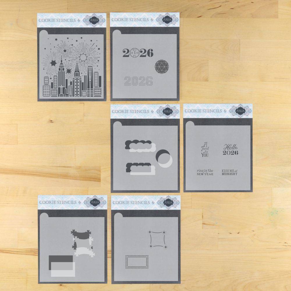 Ring in the New Year Dynamic Duos Cookie Stencil Set