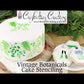 Vintage Botanicals Cake Side Stencil