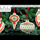 Christmas Ornaments Cookie Stencil Set