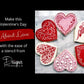 Floral Hearts Cookie Stencil Set by Designer Stencils