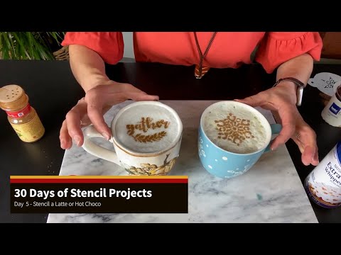 Stencil Your Latte or Hot Cocoa