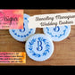 Modern Monogram Cake Letters Stencil Set by Designer Stencils