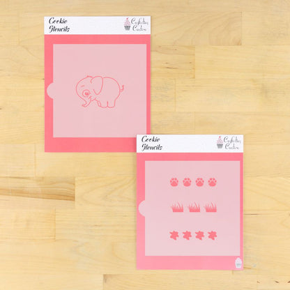 Elephant Paint Your Own Cookie Stencil