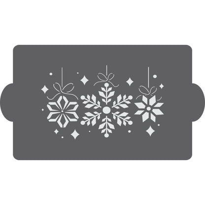 Falling Snowflakes Stencil for Cake Decorating – Confection Couture Stencils
