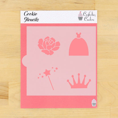 Princess Accent Cookie Stencil