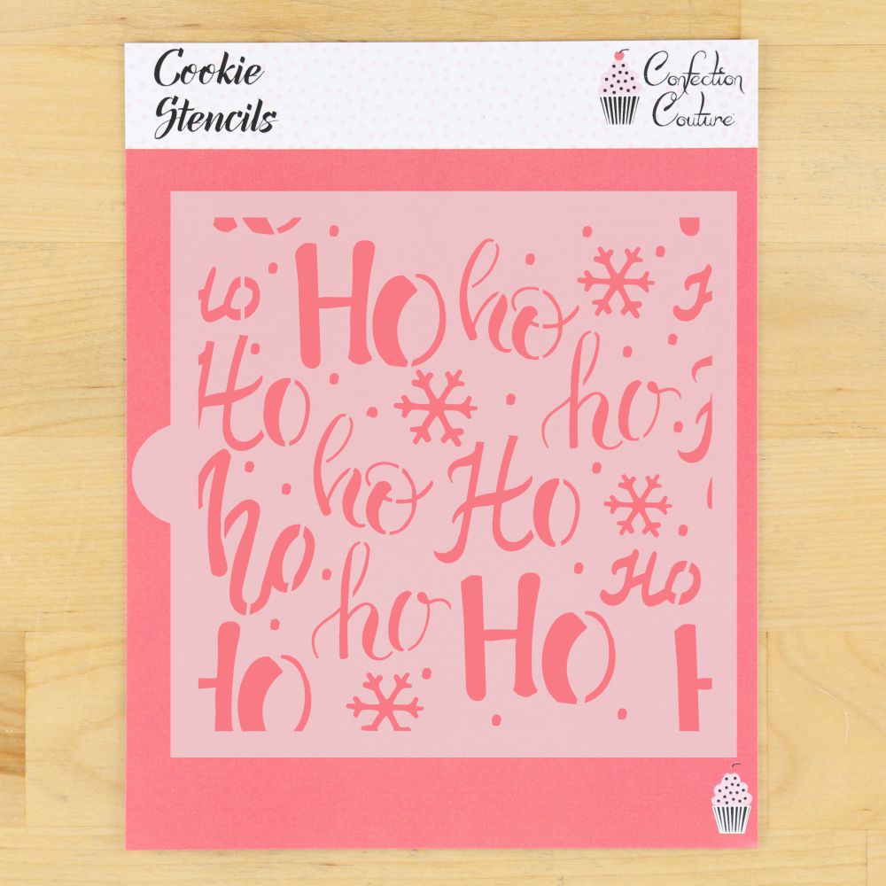 Ho Ho Ho Pattern Cookie Stencil: Santa Claus Cookie Stencils – Confection Couture Stencils ho-ho-ho-pattern-cookie-stencil-santa-claus-cookie-stencils-confection-couture-stencils