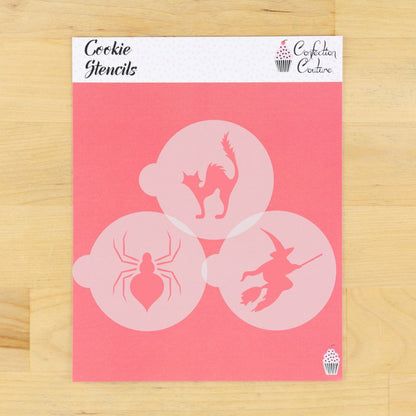 Halloween Round Cookie Stencil 3 Pc Set