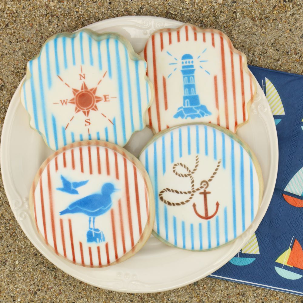 Salty Air Accent Cookie Stencil