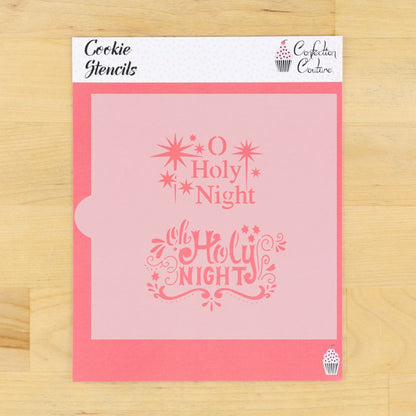 Oh Holy Night Cookie Stencil