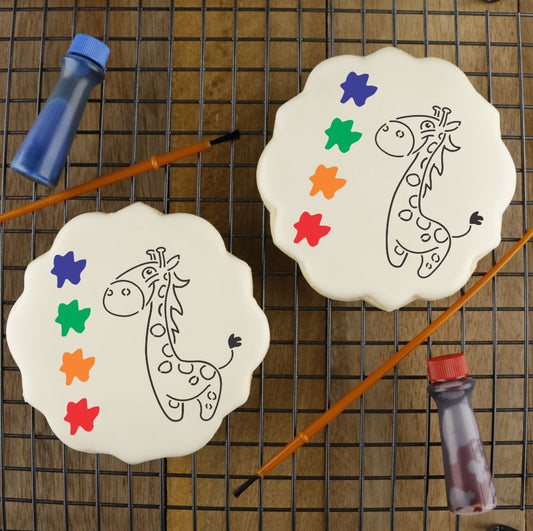 Valentine's day PYO cookie stencil rainbow hearts DC0051 paint your own