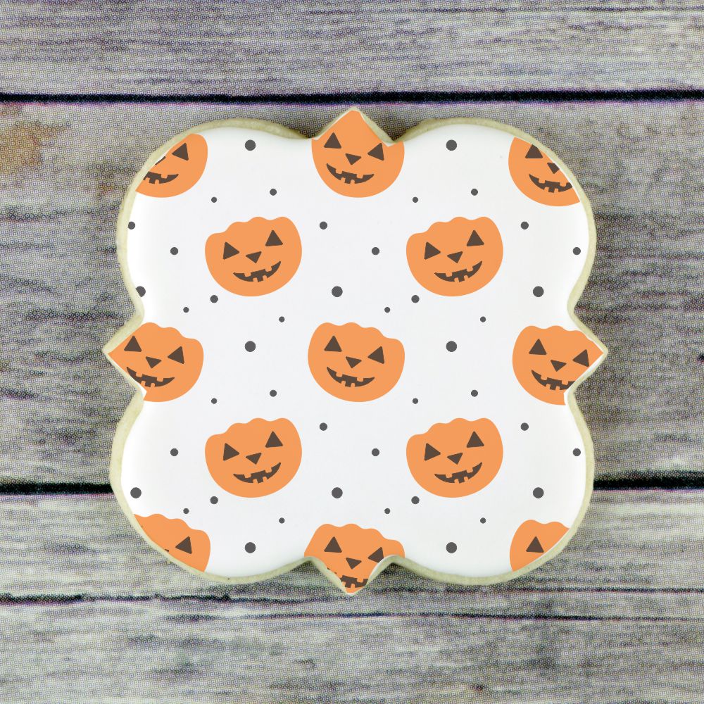 Jack-O-Lantern 2 Overlay Halloween Cookie Stencil