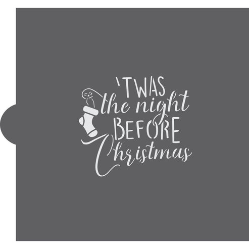 The Night Before Christmas Stencil for Cookies – Confection Couture ...