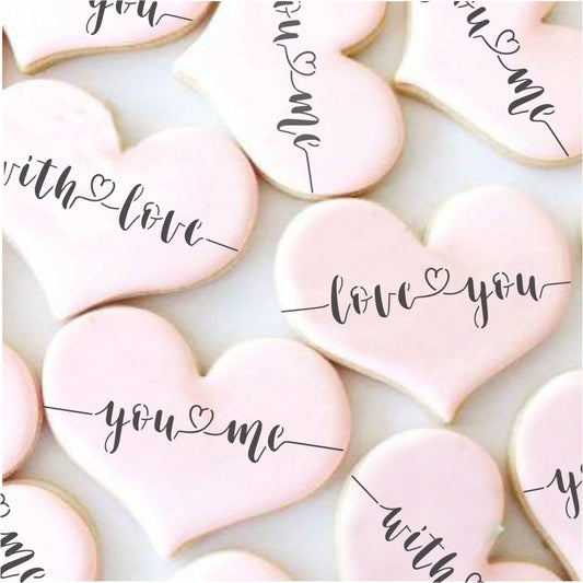 Valentine Cookie Scribe - bakeartstencils