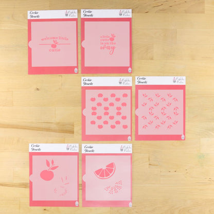 A Little Cutie Is On the Way Baby Shower Stencil Set for Cakes and Cookies – Confection Couture Stencils a-little-cutie-is-on-the-way-baby-shower-stencil-set-for-cakes-and-cookies-confection-couture-stencils