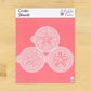 Sand Dollar Round Cookie Stencil 3 Pc Set