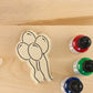 Birthday Balloons Paint Your Own Cookie Stencil with Cookie Cutter
