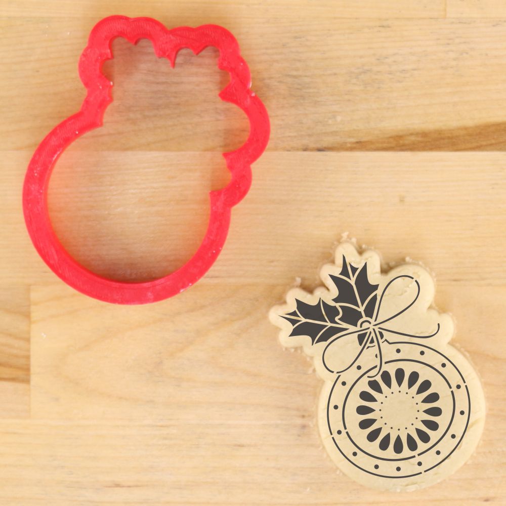 Vintage Glass Ornament Cookie Stencils