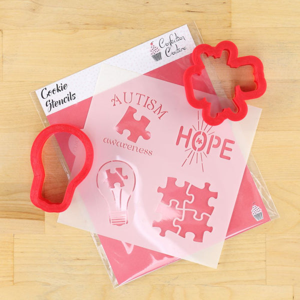 Autism Awareness Cookie Stencil