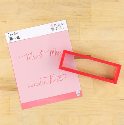 Wedding Cookie Stick Stencil With Cookie Stick Cookie Cutter