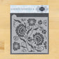 Bold Floral Prettier Plaques Background Cookie Stencil